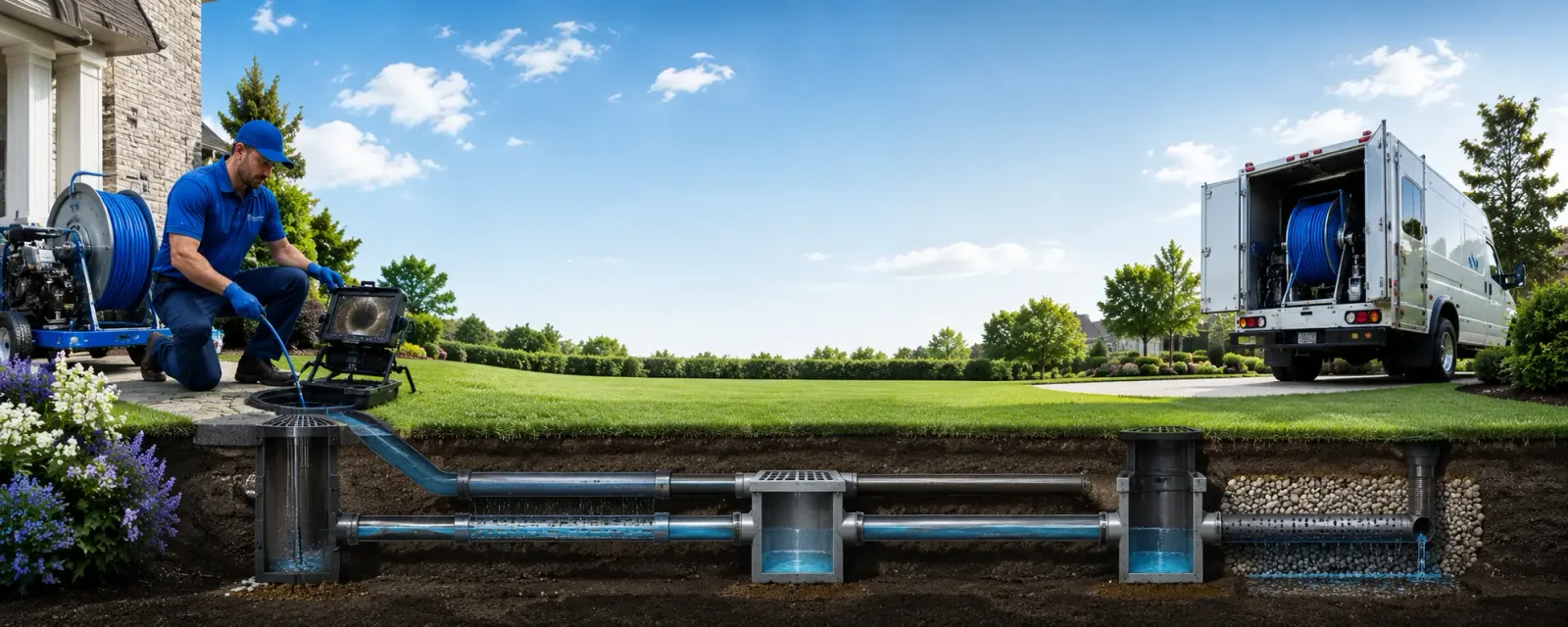Outdoor drain cleaning information for Woolstock, IA